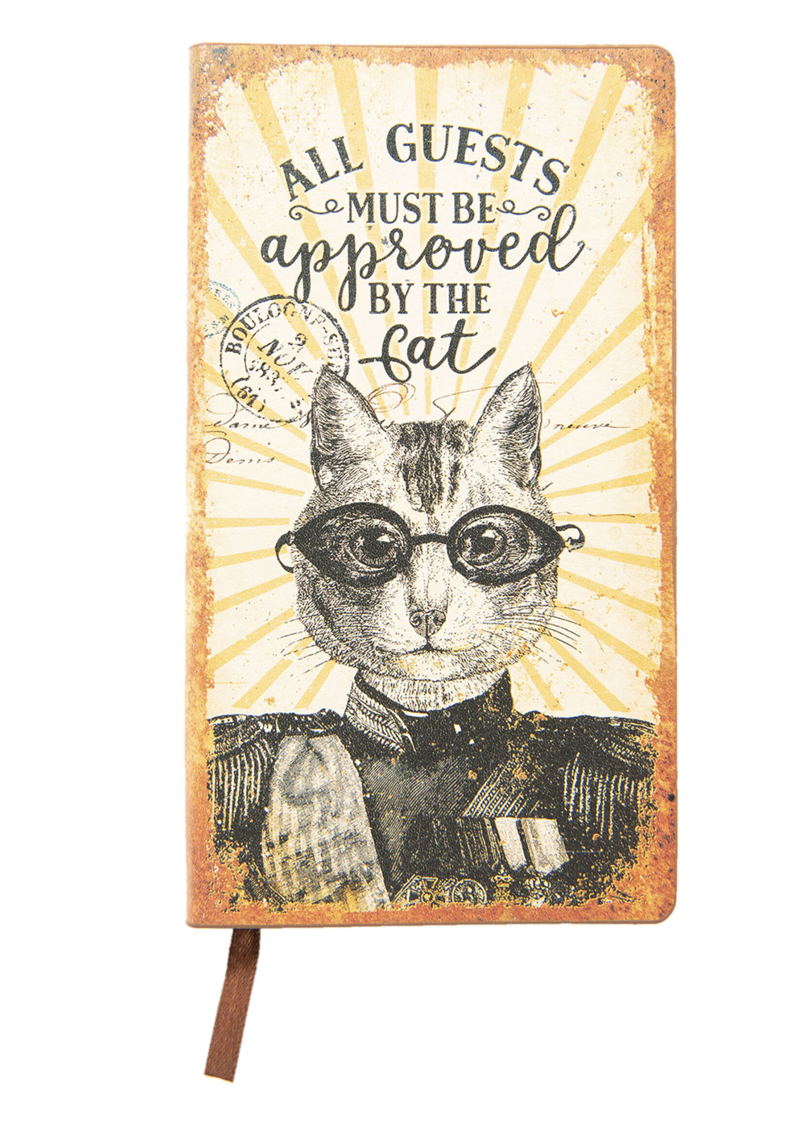 Clayre & Eef Carnet chat 18*10*1 cm 6PA0508