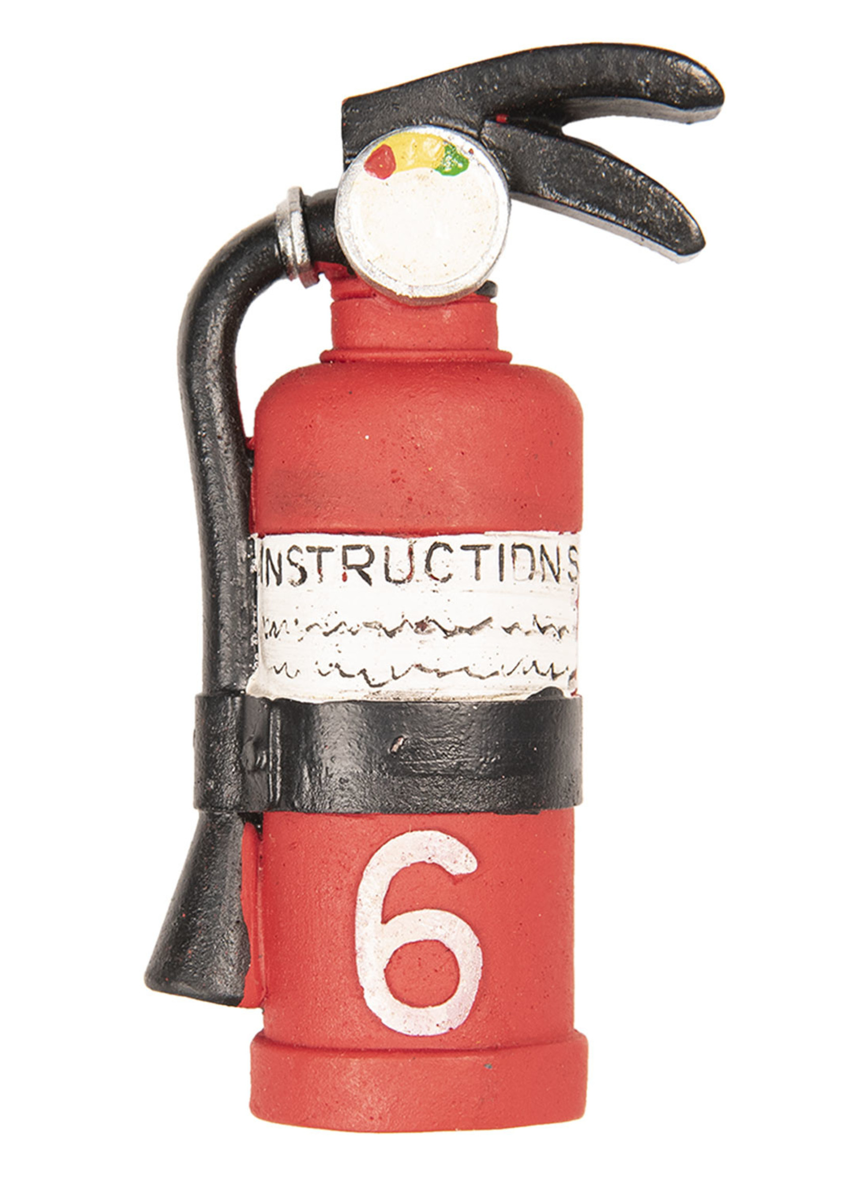 Clayre & Eef Aimant extincteur 4*2*8 cm 6PR2533