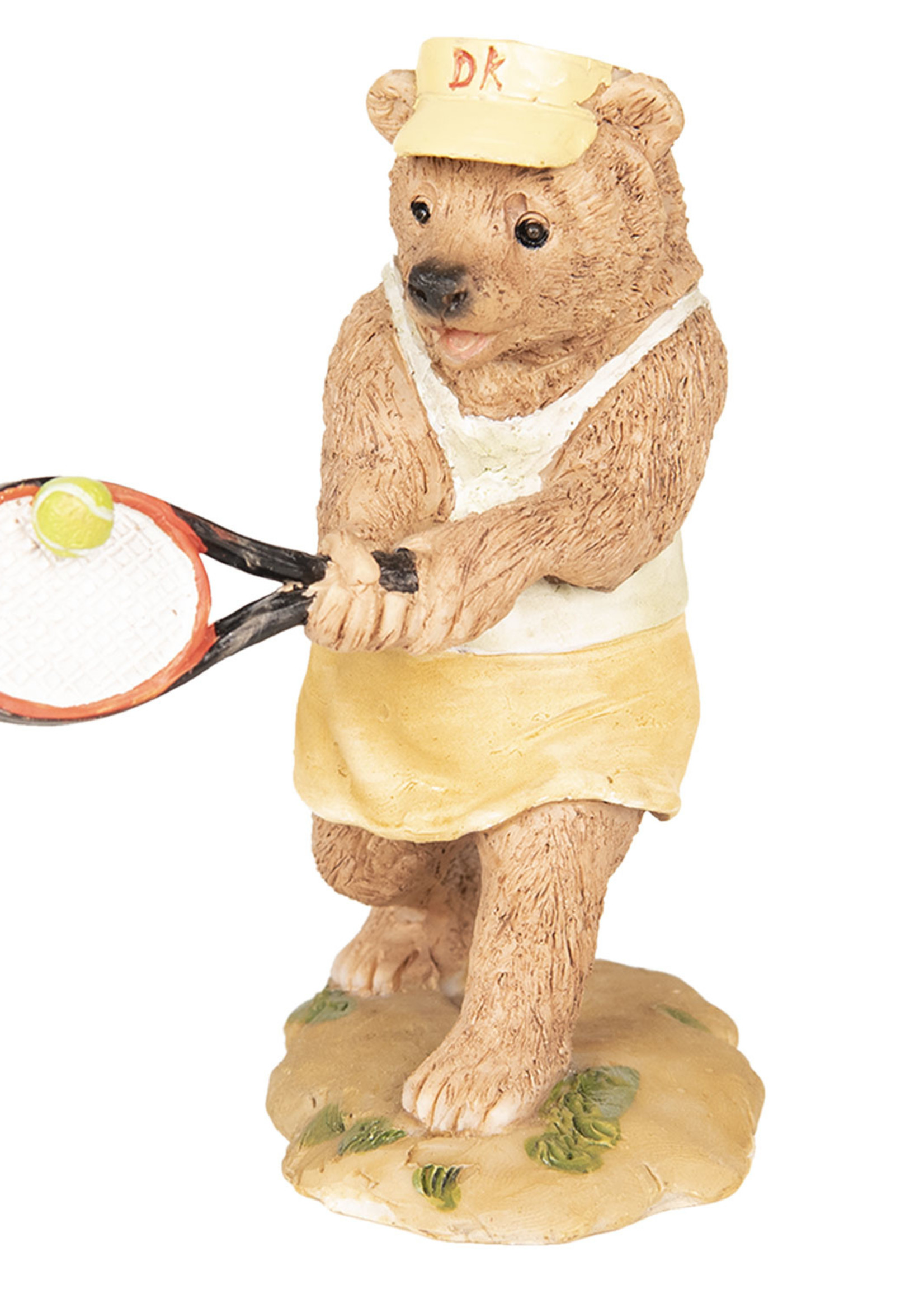 Clayre & Eef Décoration ours tennis 8*7*11 cm 6PR2573