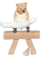 Clayre & Eef Décoration ours gymnastique 11*6*14 cm 6PR2574