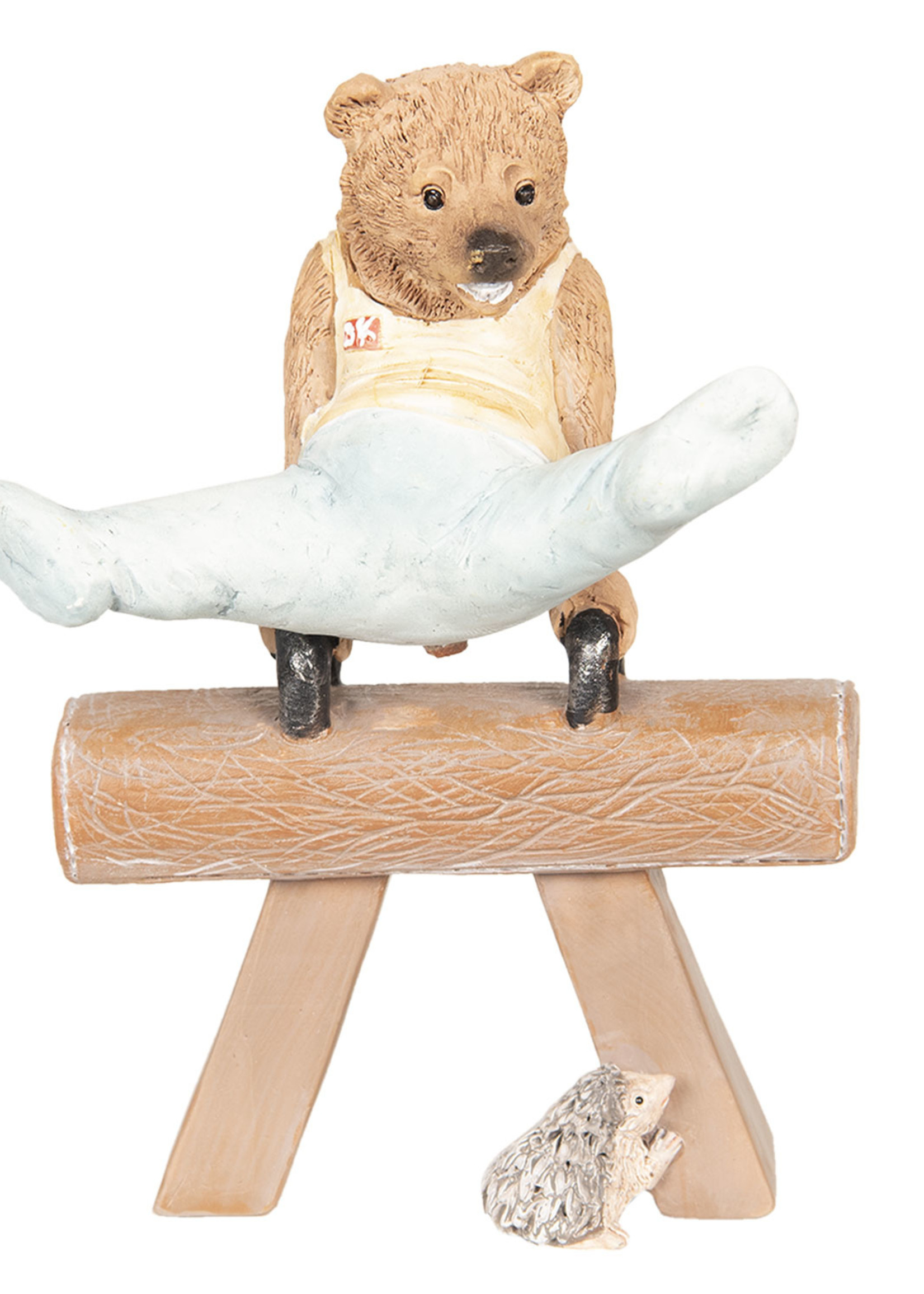 Clayre & Eef Decoratie beer turnen 11*6*14 cm 6PR2574