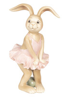 Clayre & Eef Décoration lapin fille 7*7*13 cm 6PR2629
