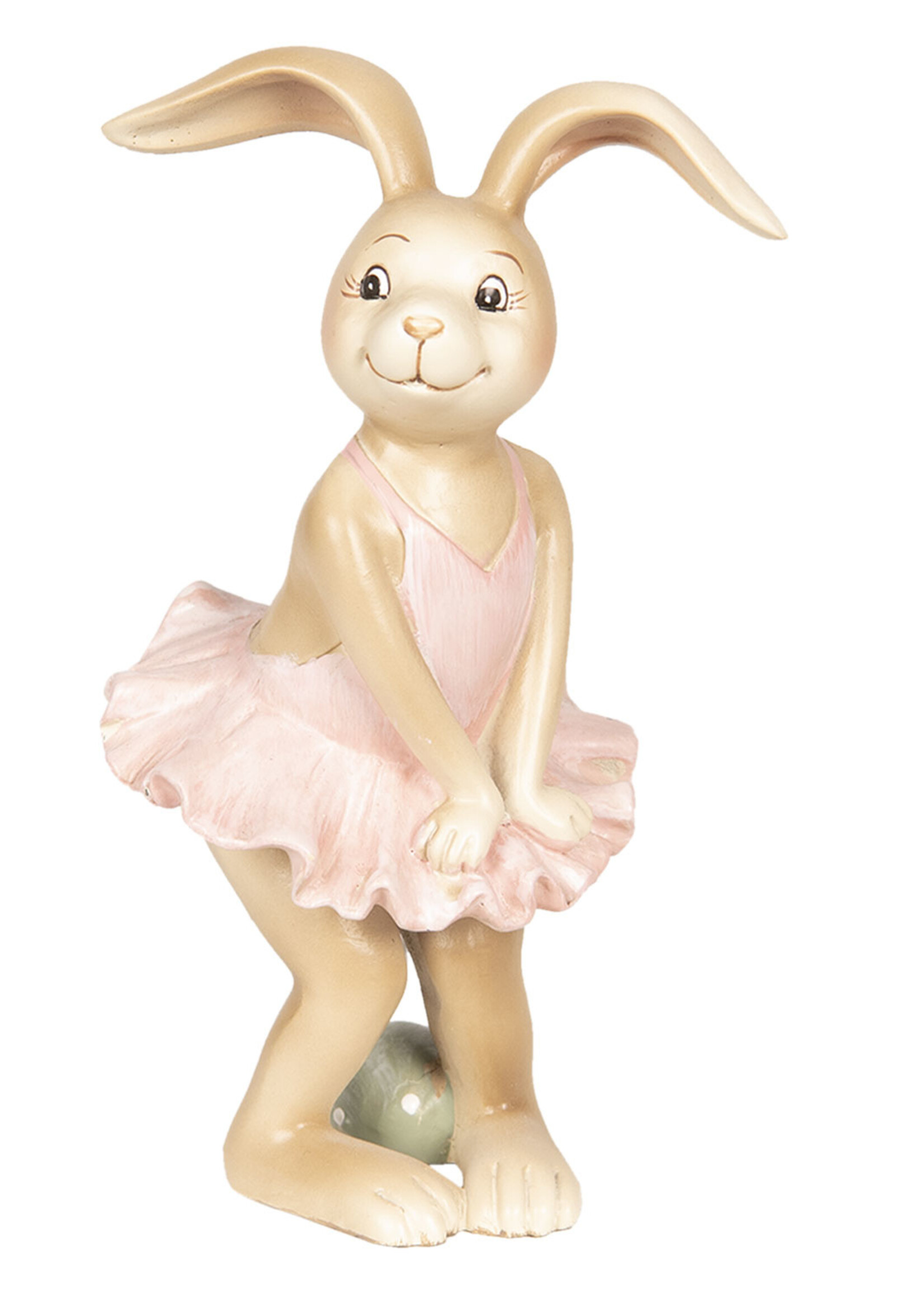 Clayre & Eef Decoratie konijn meisje 7*7*13 cm 6PR2629