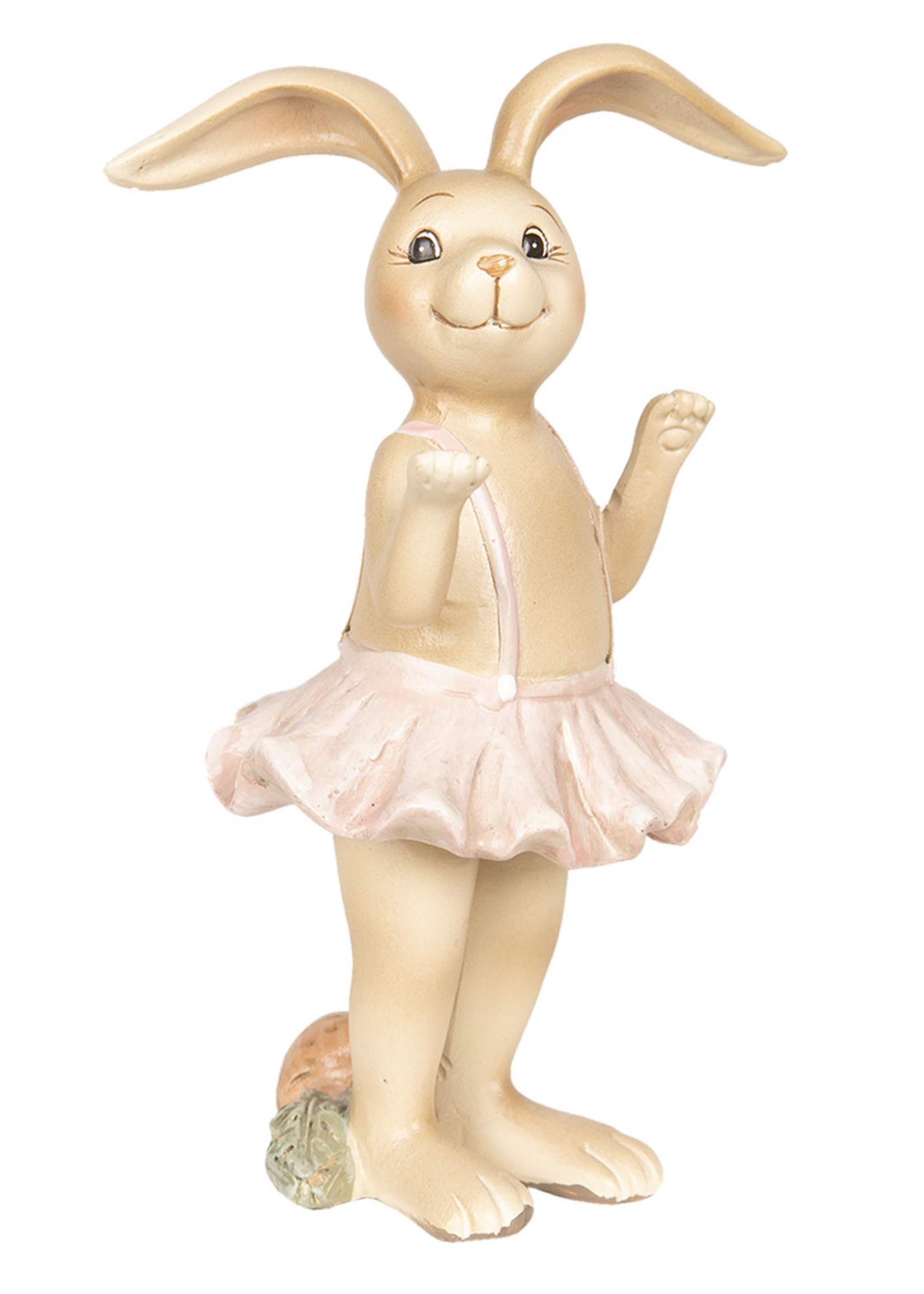 Clayre & Eef Décoration lapin fille 7*6*14 cm 6PR2630