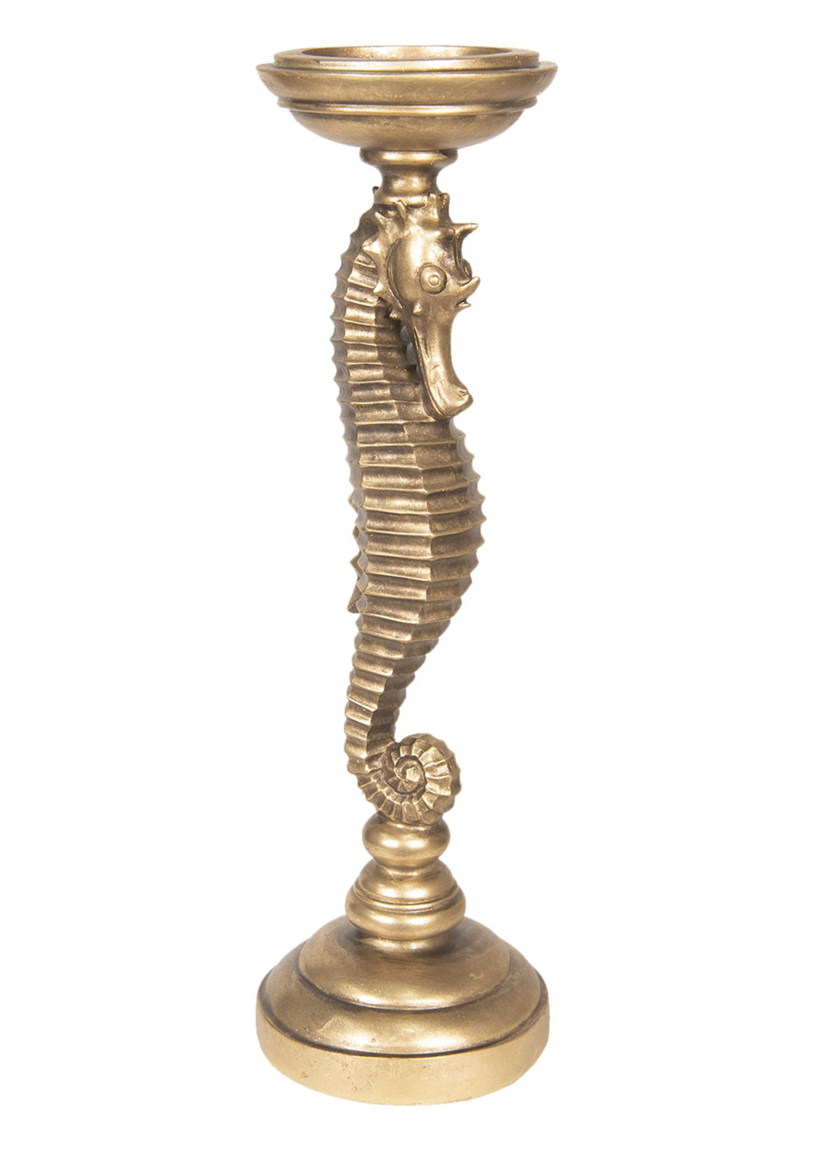 Clayre & Eef Bougeoir hippocampe Ø 14*45 cm 6PR2654