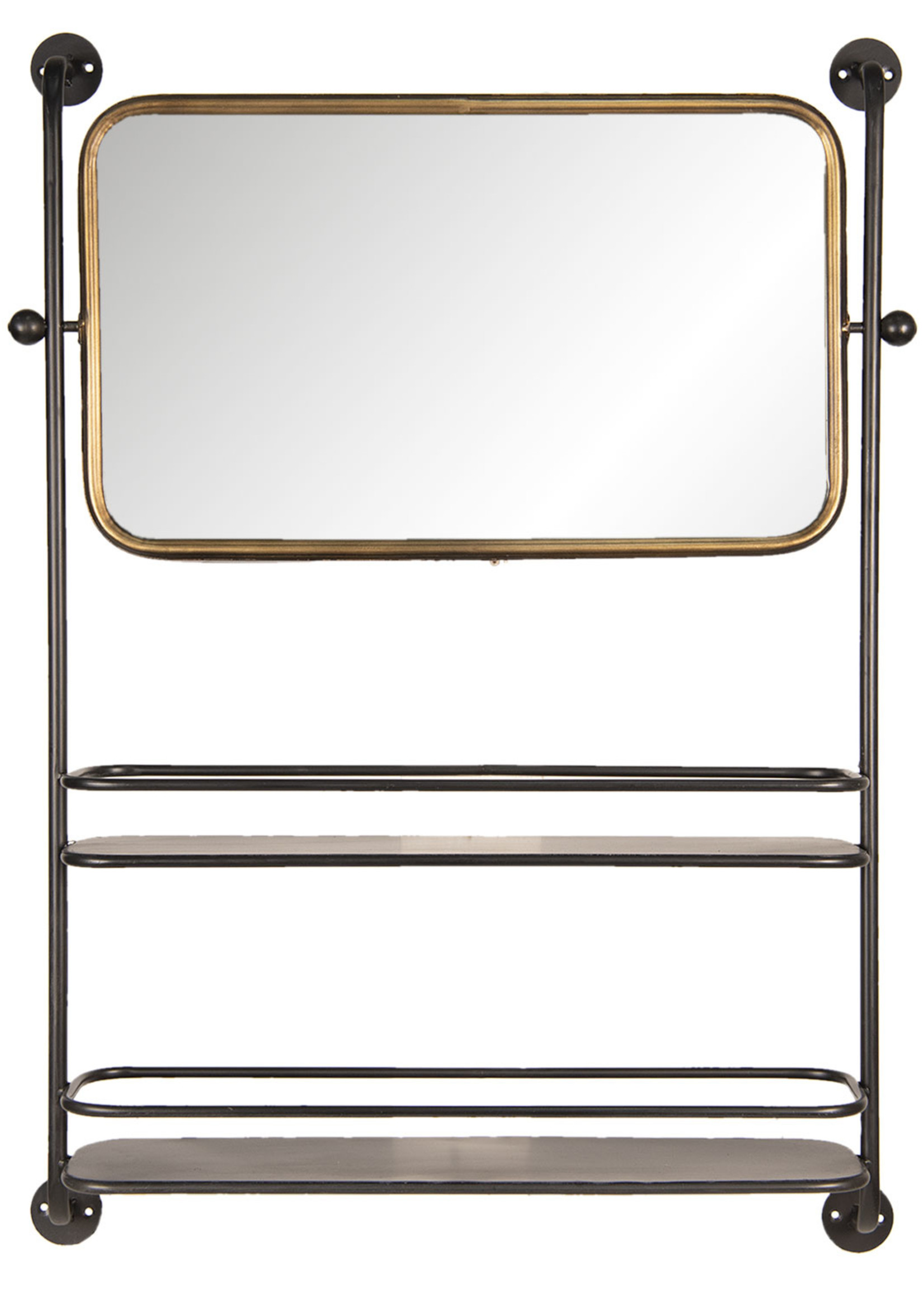 Clayre & Eef Spiegel met schap 61*14*85 cm 52S179