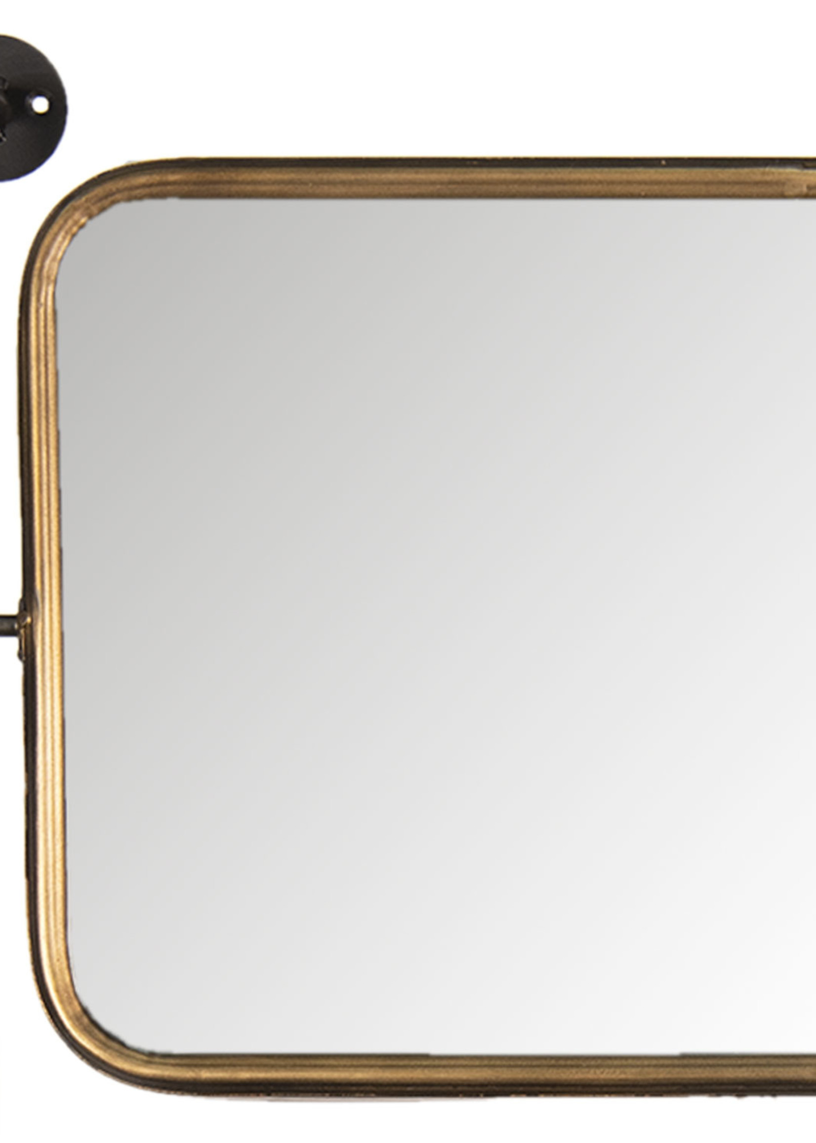 Clayre & Eef Miroir avec étagère 61*14*85 cm 52S179