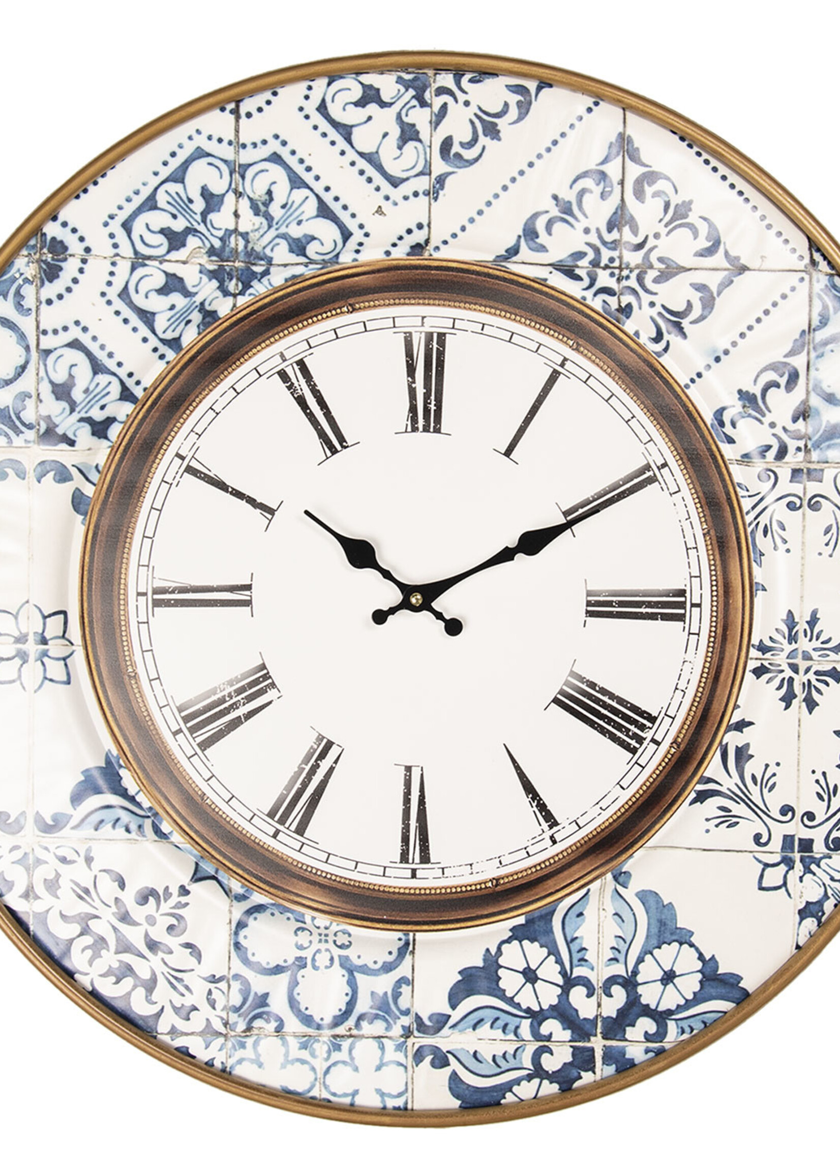 Clayre & Eef Wandklok Ø 63*4 cm / 1*AA 5KL0160