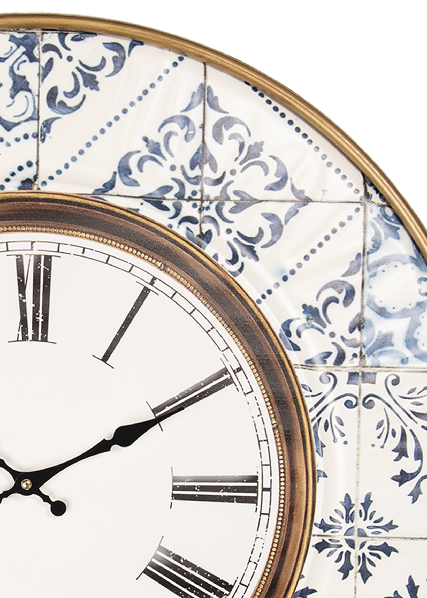 Clayre & Eef Horloge murale Ø 63*4 cm / 1*AA 5KL0160