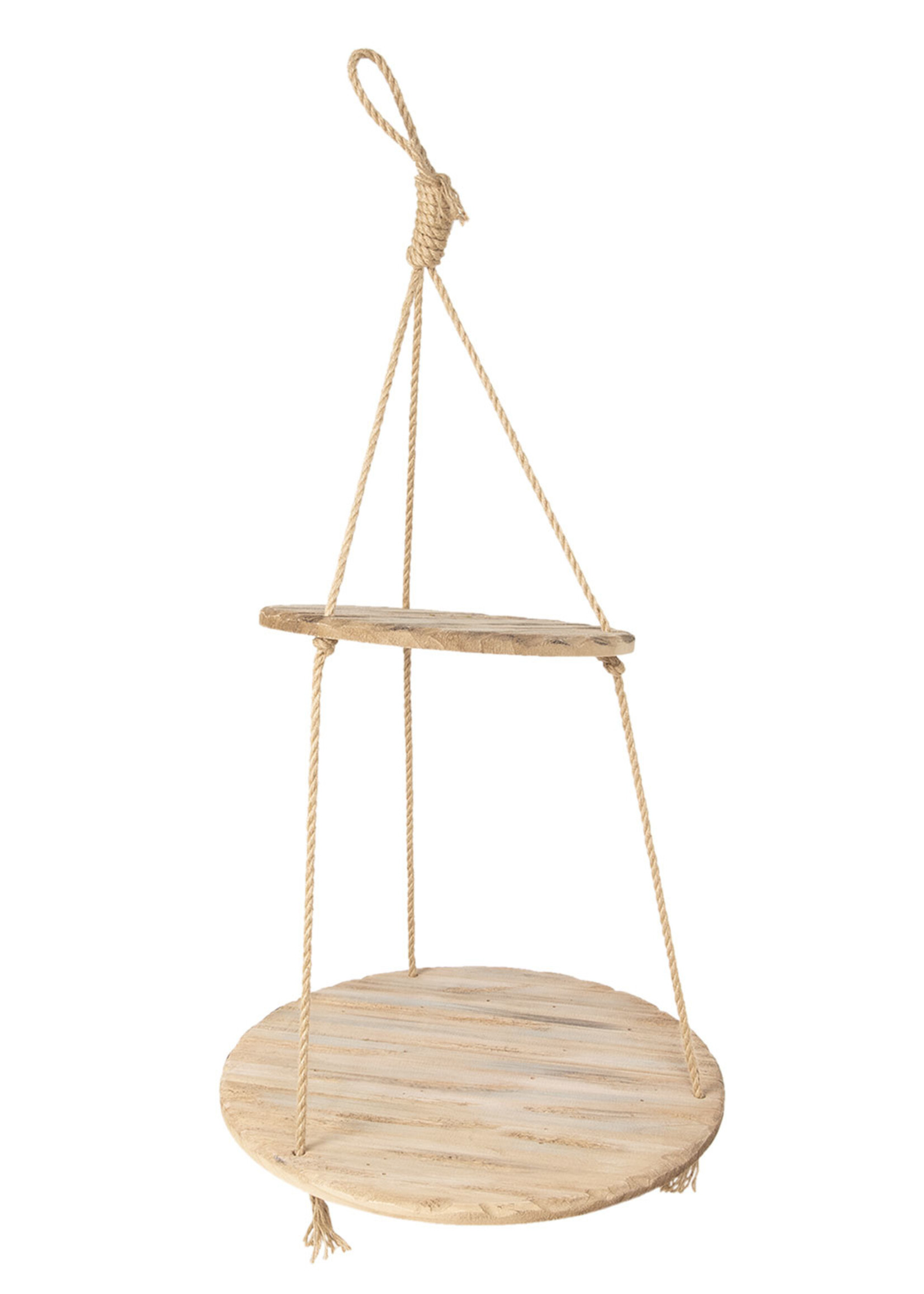 Clayre & Eef Étagère en bois suspendue Ø 56*110 cm 6H1782