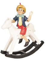 Clayre & Eef Pop op hobbelpaard 26*8*29 cm 6PR2526