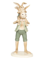 Clayre & Eef Décoration lapin 10*10*25 cm 6PR2637
