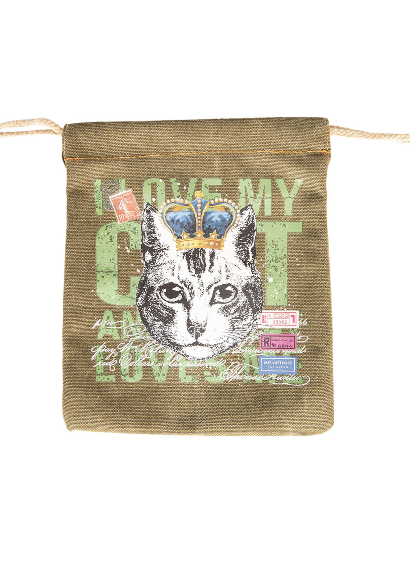 Clayre & Eef Trousse de toilette chat 22*25*1 cm FAP0218