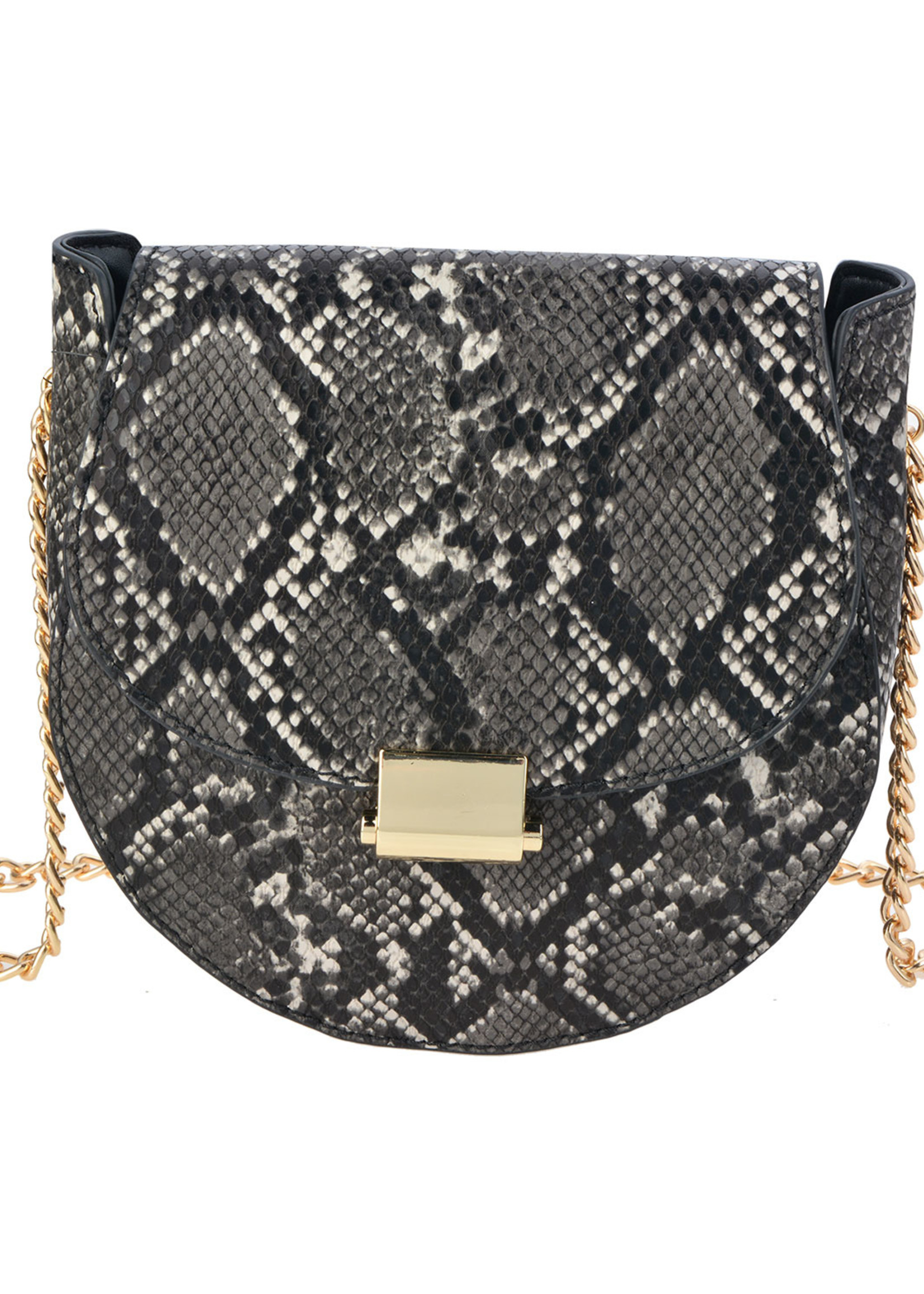 Clayre & Eef Tas 17*18 cm zwart JZBG0191Z