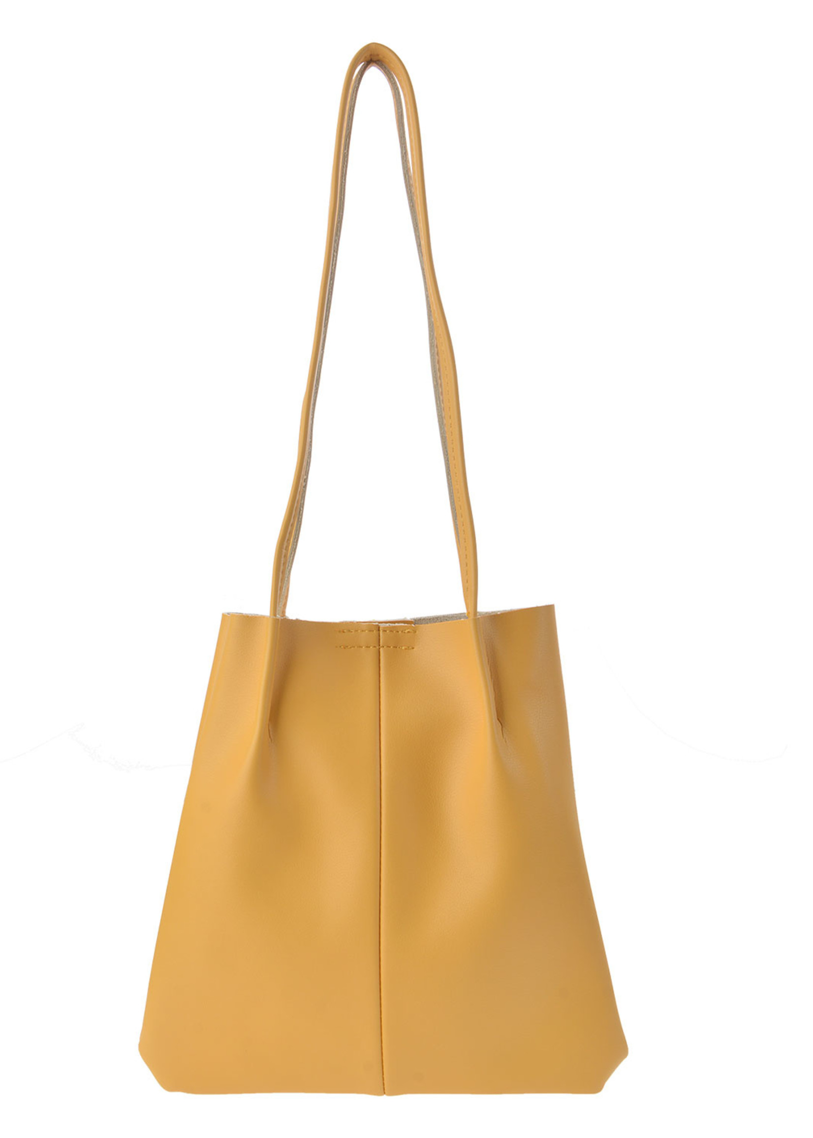 Clayre & Eef Tas 24*25 cm geel JZBG0194Y