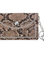 Clayre & Eef Sleutelbeursje 9*13 cm bruin JZKW0023CH