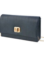 Clayre & Eef Tas 22*14 cm blauw MLBAG0362