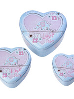 Clayre & Eef Coffret à bijoux set (3) 10*11*5/9*9*4/6*7*4 cm MLJB0076