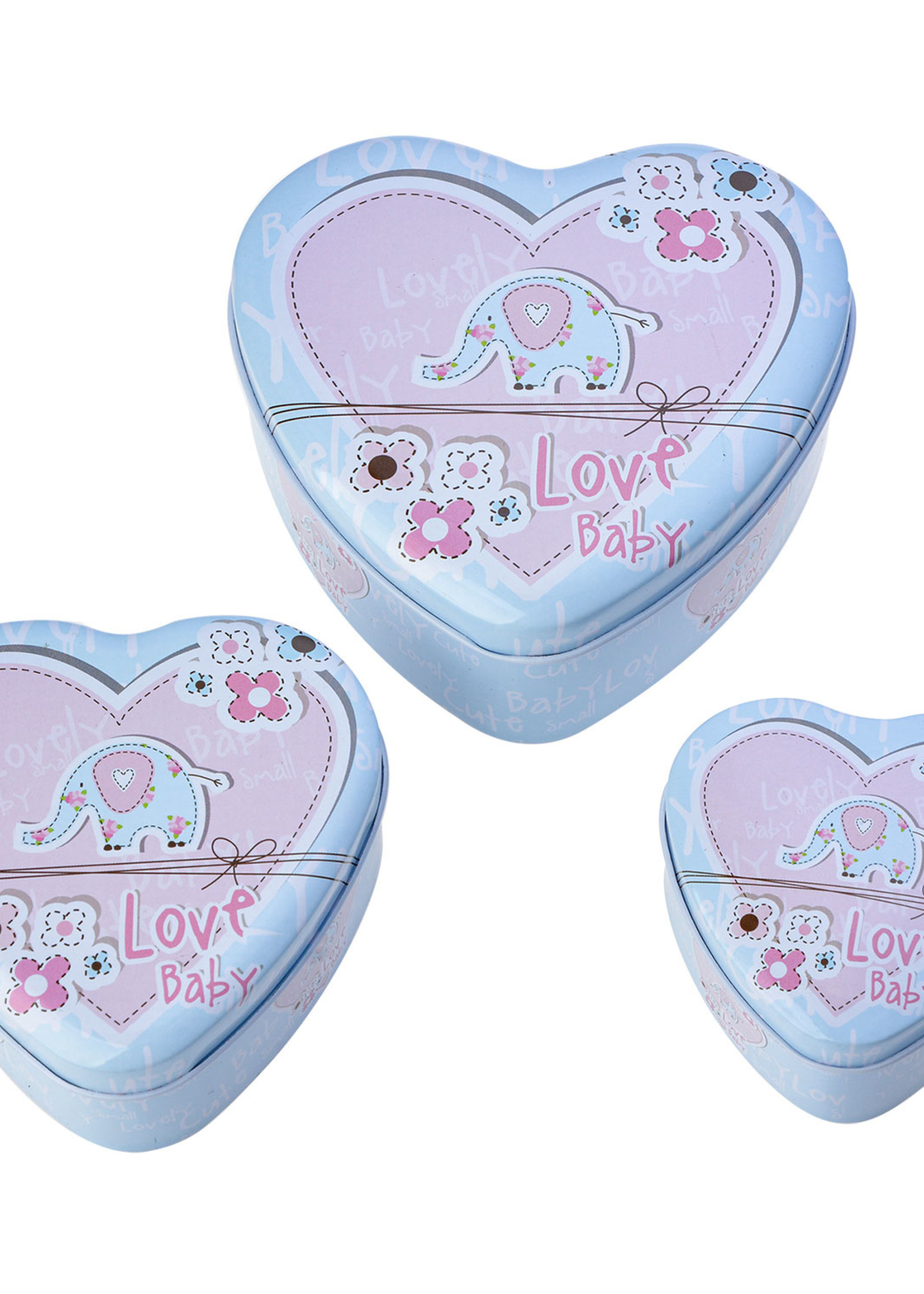 Clayre & Eef Coffret à bijoux set (3) 10*11*5/9*9*4/6*7*4 cm MLJB0076