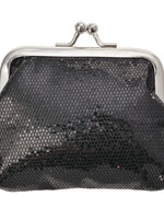 Clayre & Eef Porte-monnaie 8*9 cm noir MLPU0296