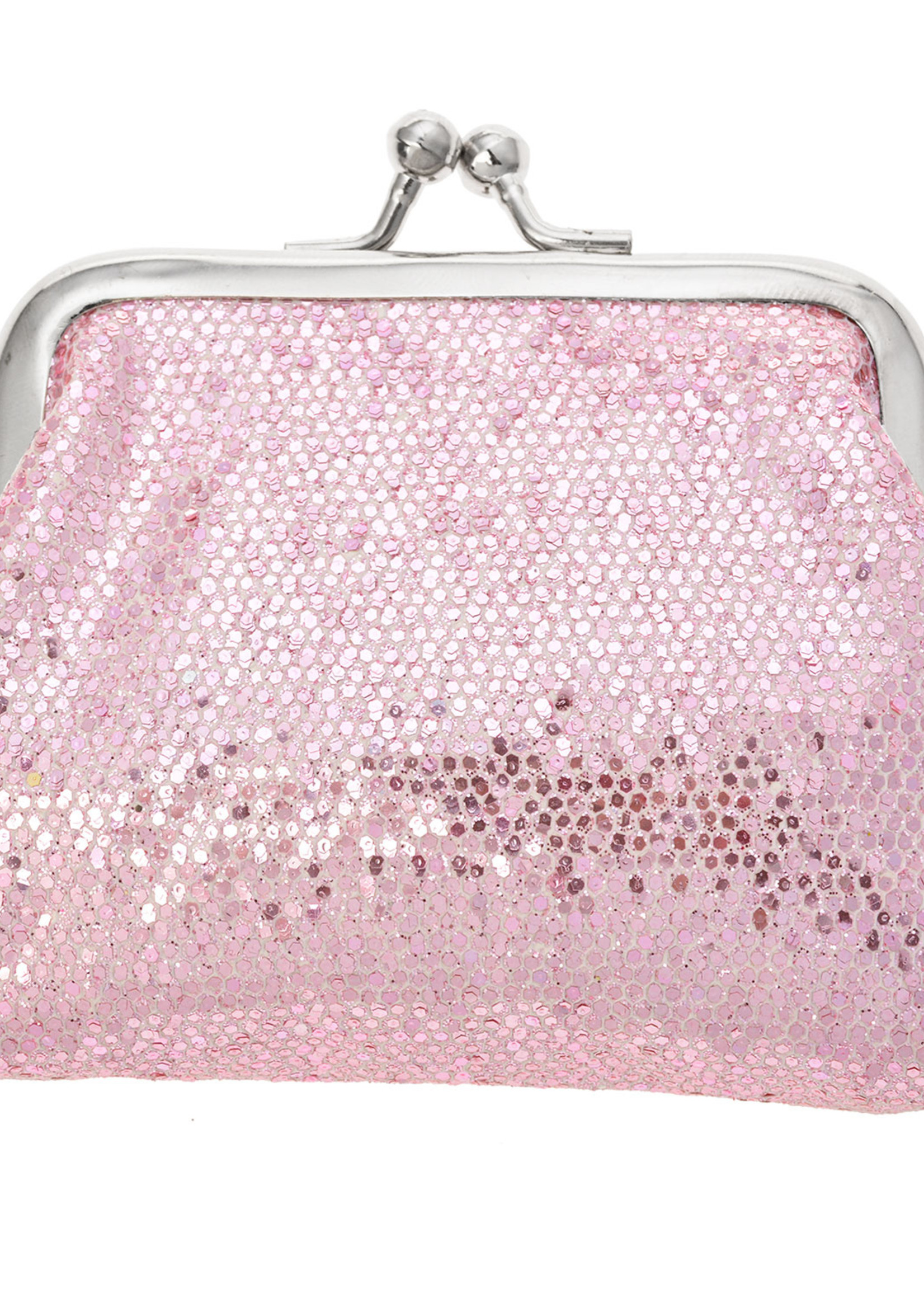 Clayre & Eef Portemonnee 8*9 cm zilverkleurig MLPU0298