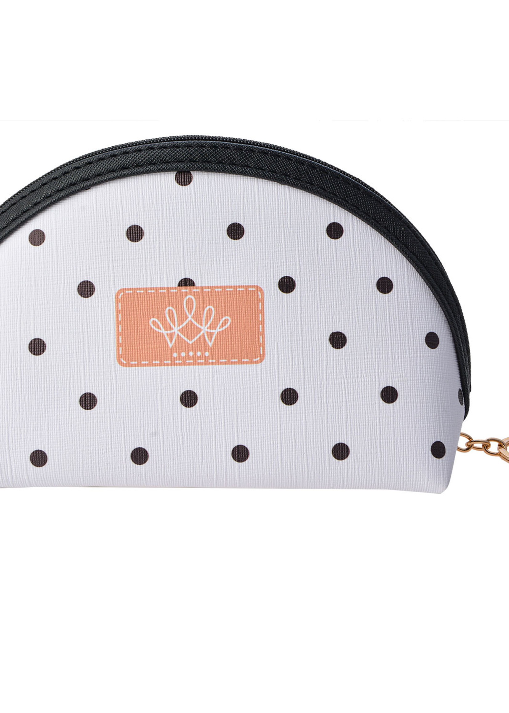 Clayre & Eef Toilettas 18*11 cm zwart/wit MLTT0053