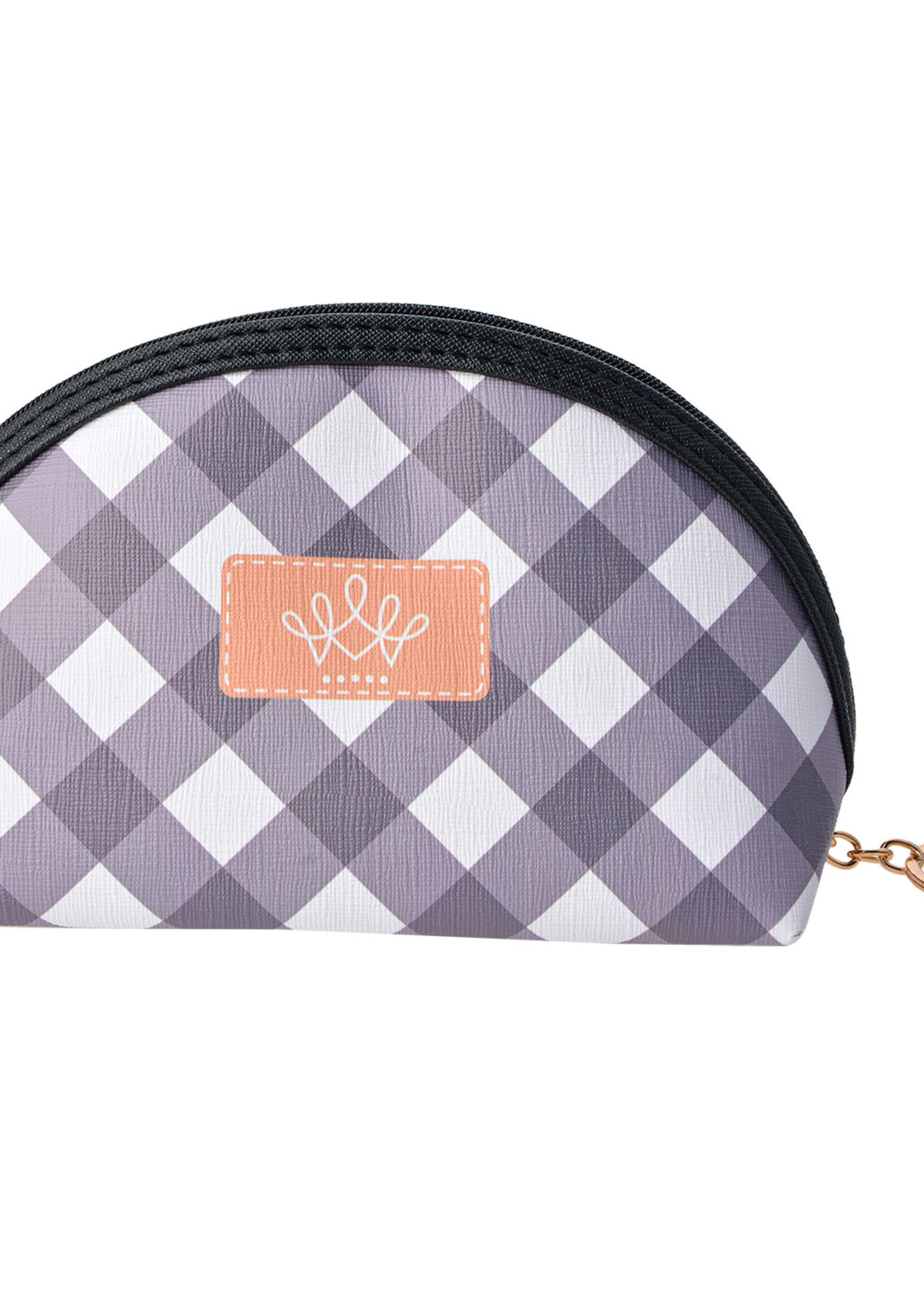 Clayre & Eef Toilettas 19*10 cm zwart/wit MLTT0055