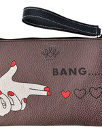 Clayre & Eef Toilettas 22*16 cm bruin MLTT0061