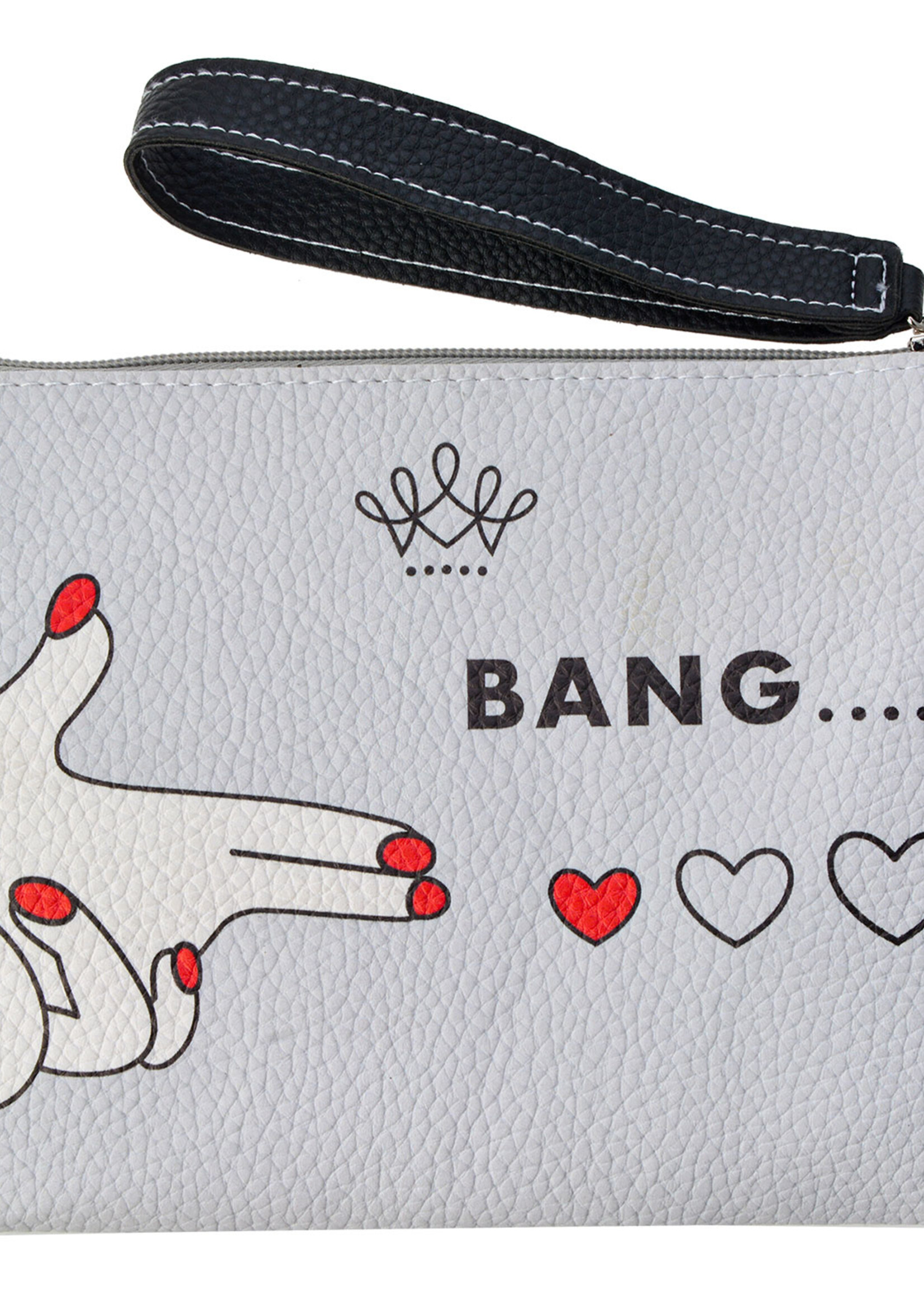 Clayre & Eef Toilettas 22*16 cm grijs MLTT0063