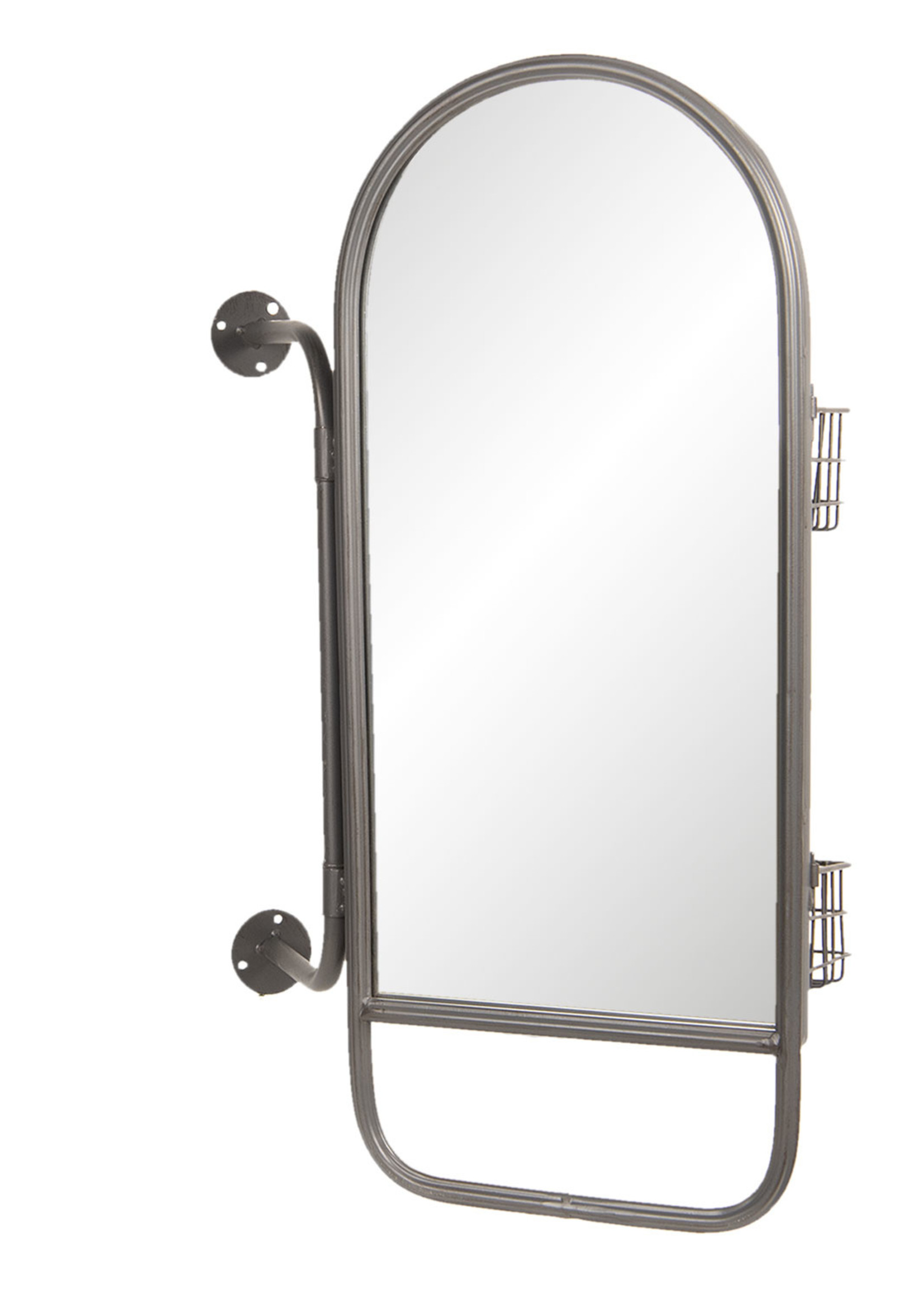 Clayre & Eef Spiegel met manden 40*14*62 cm 52S167