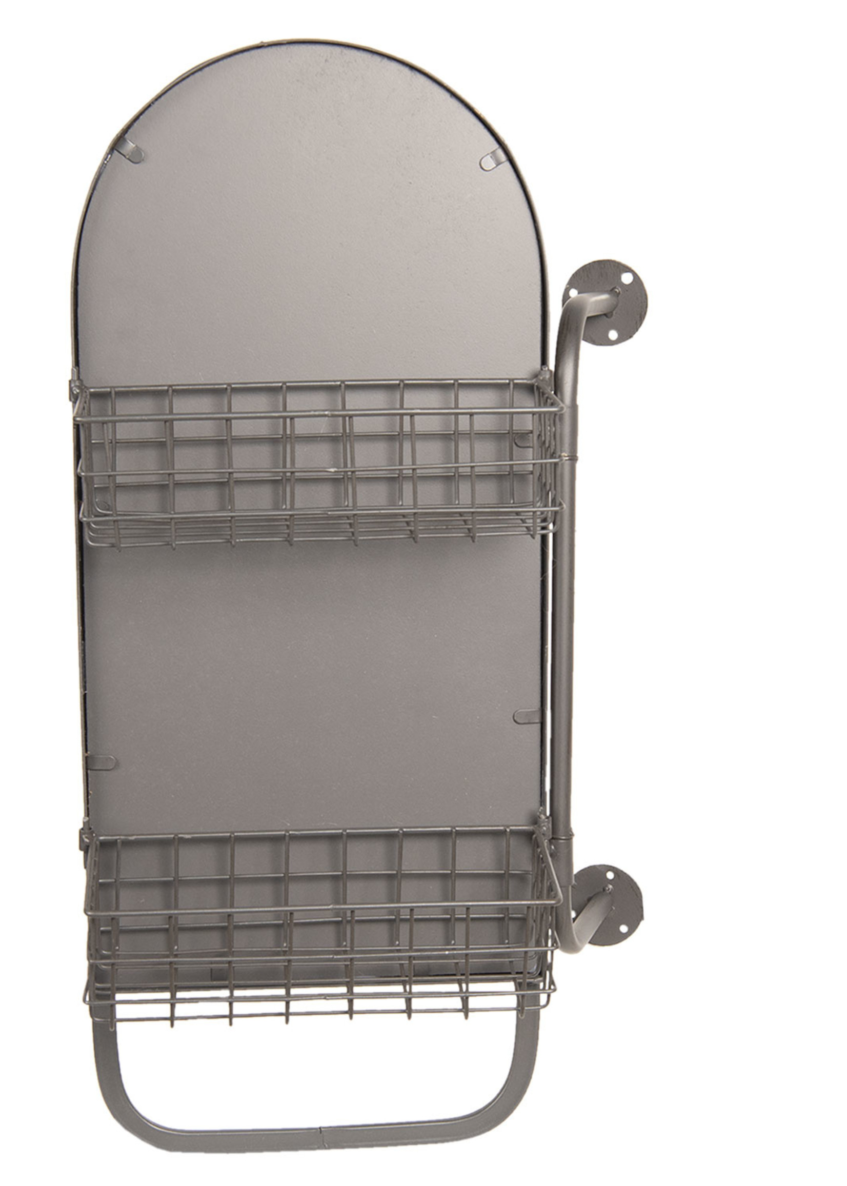 Clayre & Eef Miroir avec paniers 40*14*62 cm 52S167