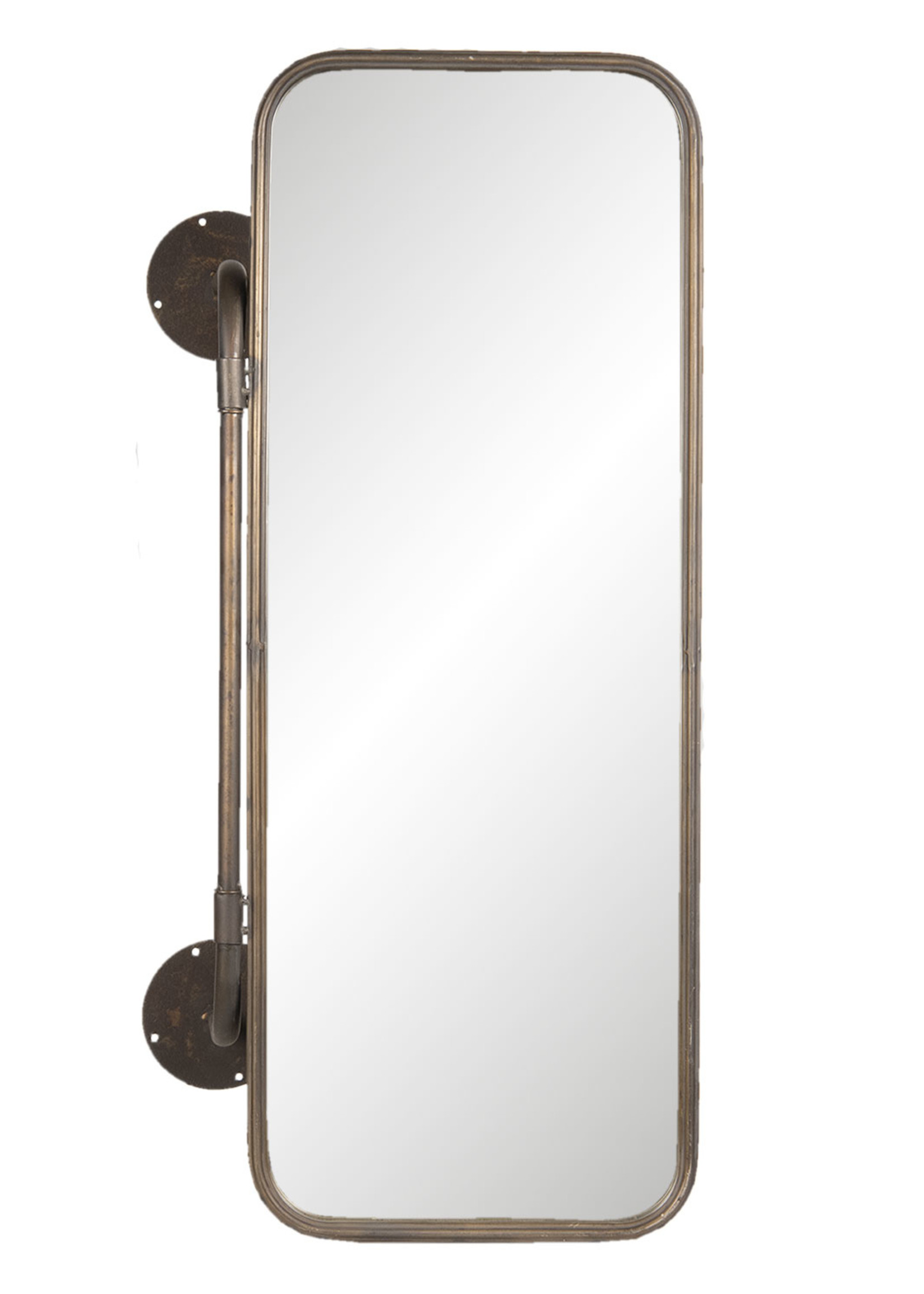 Clayre & Eef Miroir avec paniers 48*21*80 cm 52S168