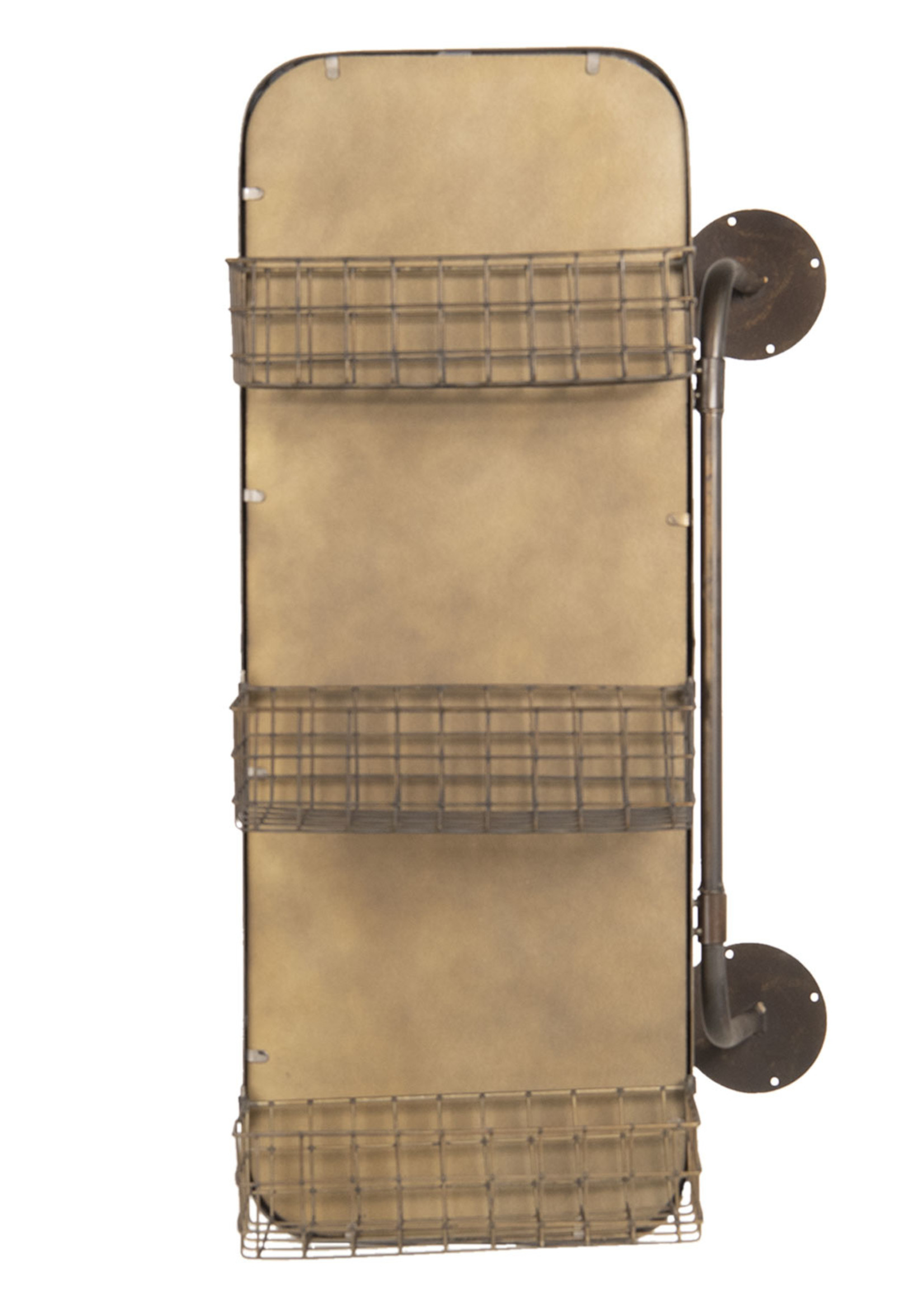 Clayre & Eef Spiegel met manden 48*21*80 cm 52S168