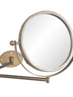 Clayre & Eef Miroir tournant avec support mural noir 37*2*32 cm 62S163