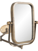 Clayre & Eef Draaibare spiegel met muurbevestiging zwart  34*2*35 cm 62S164