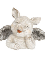 Clayre & Eef Decoratie varken met vleugels 21*11*15 cm 6PR2657