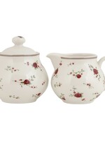 Clayre & Eef Pot à lait et sucrier 12*9*8 / Ø 9*10 cm LPRCRSU