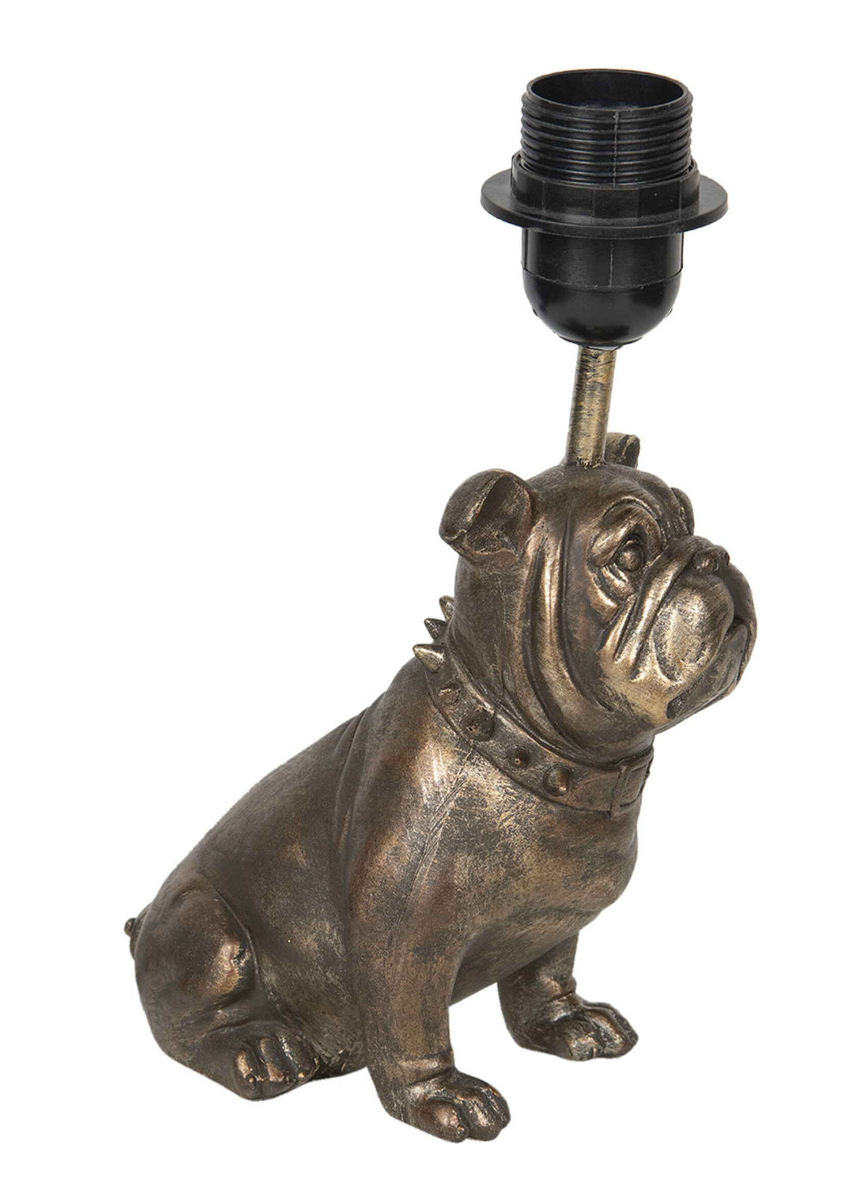 Clayre & Eef Pied de lampe chien 19*10*25 cm E27/max 1*60W 6LMP652