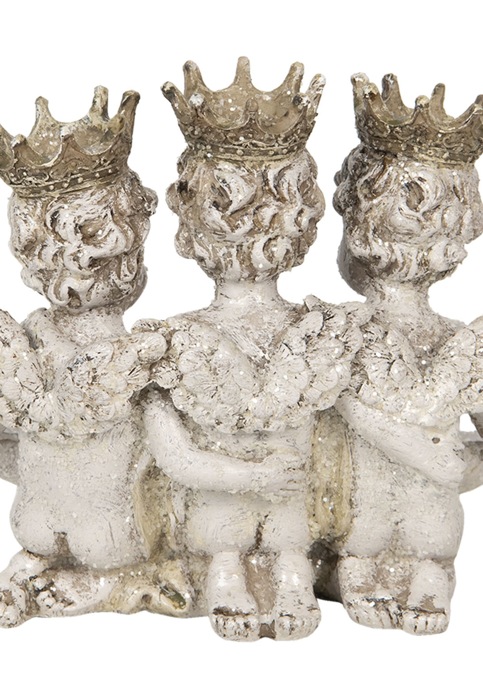 Clayre & Eef Décoration anges 15*12*13 cm 6PR2783