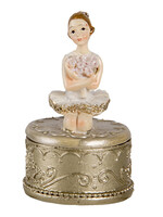 Clayre & Eef Decoratie ballerina 4*4*6 cm 6PR2809