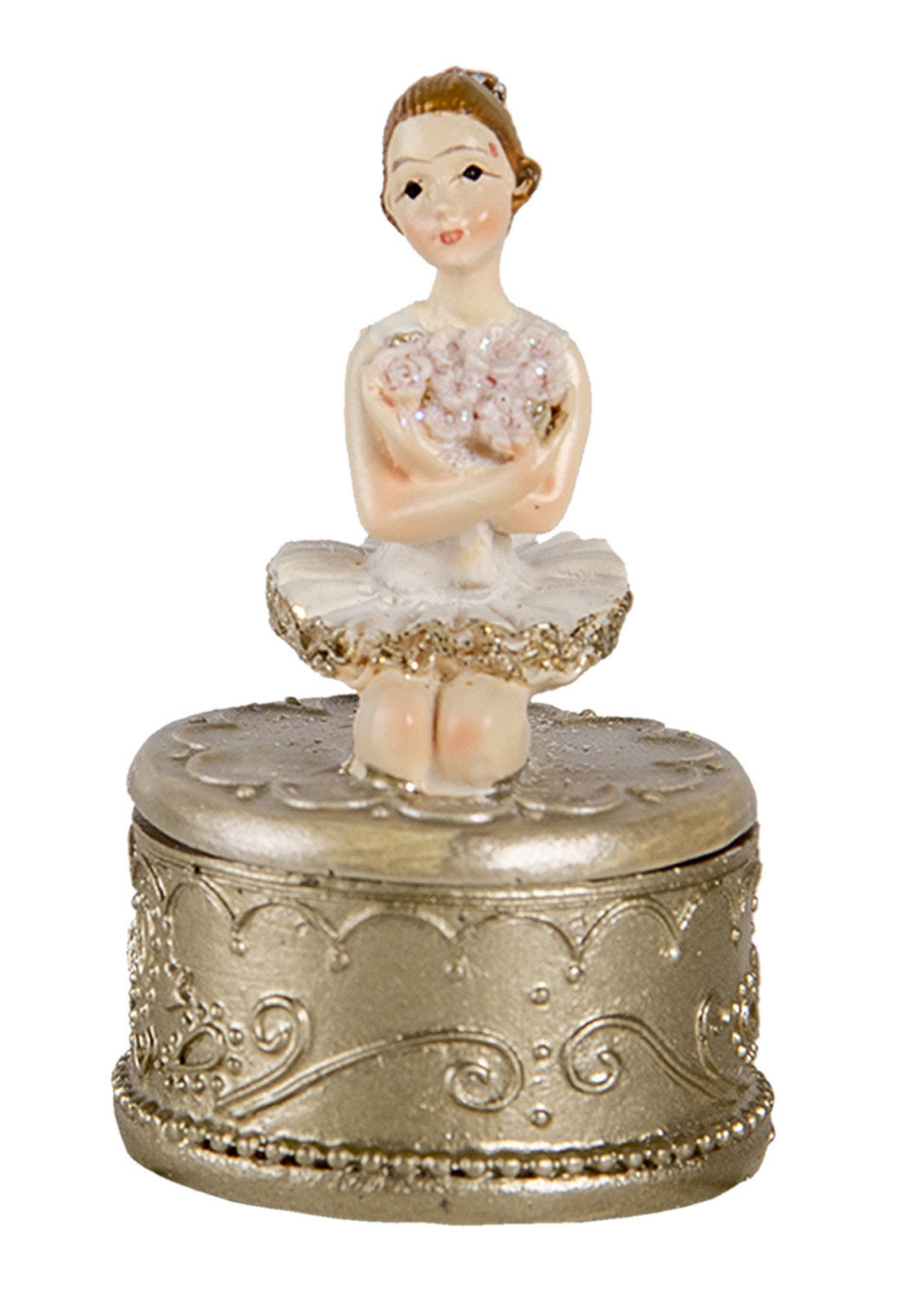 Clayre & Eef Décoration ballerine 4*4*6 cm 6PR2809