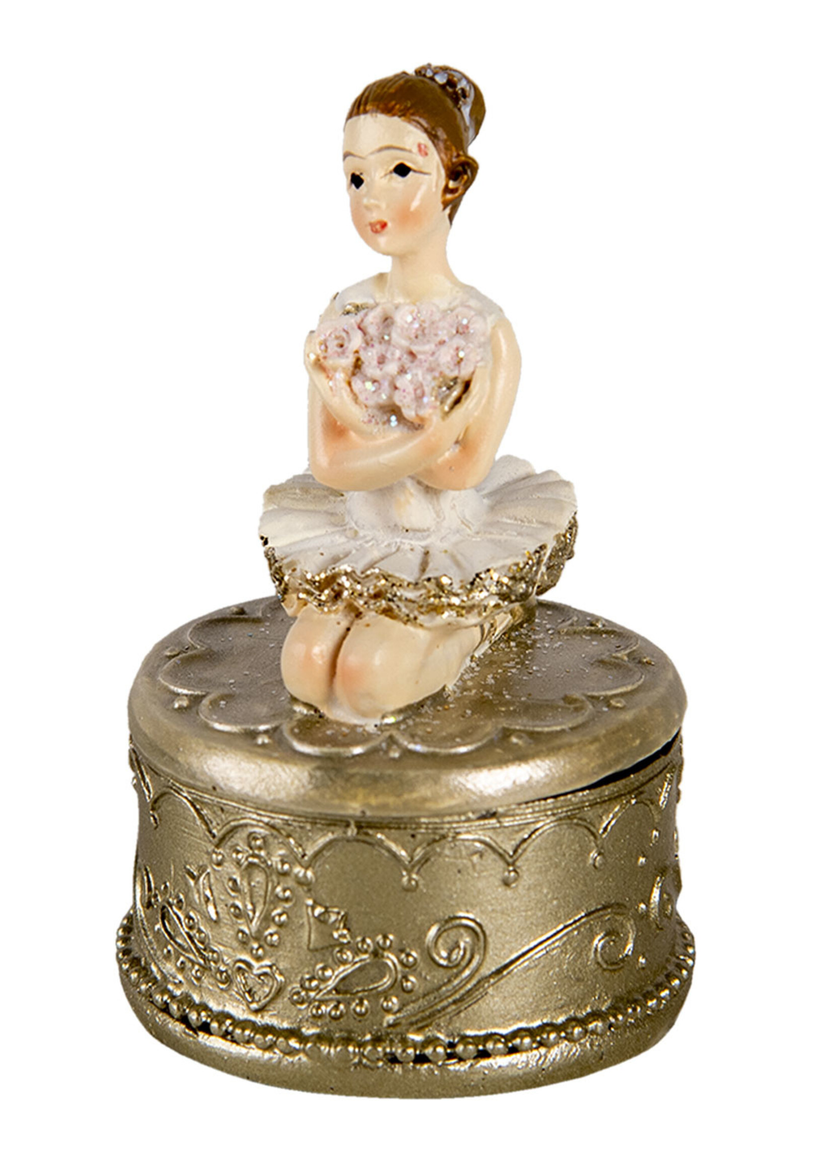 Clayre & Eef Décoration ballerine 4*4*6 cm 6PR2809