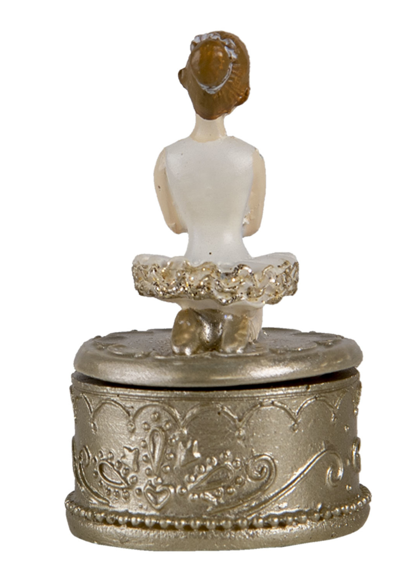 Clayre & Eef Decoratie ballerina 4*4*6 cm 6PR2809
