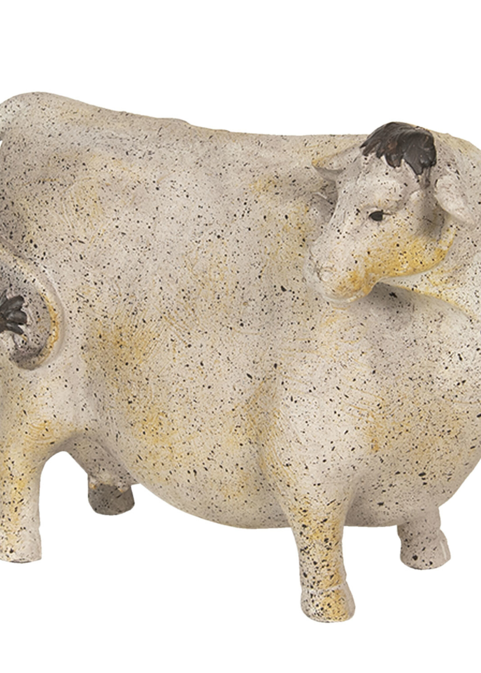 Clayre & Eef Decoratie koe 27*15*22 cm 6PR2851