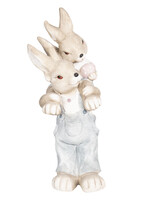 Clayre & Eef Decoratie konijnen 23*21*56 cm 6TE0263