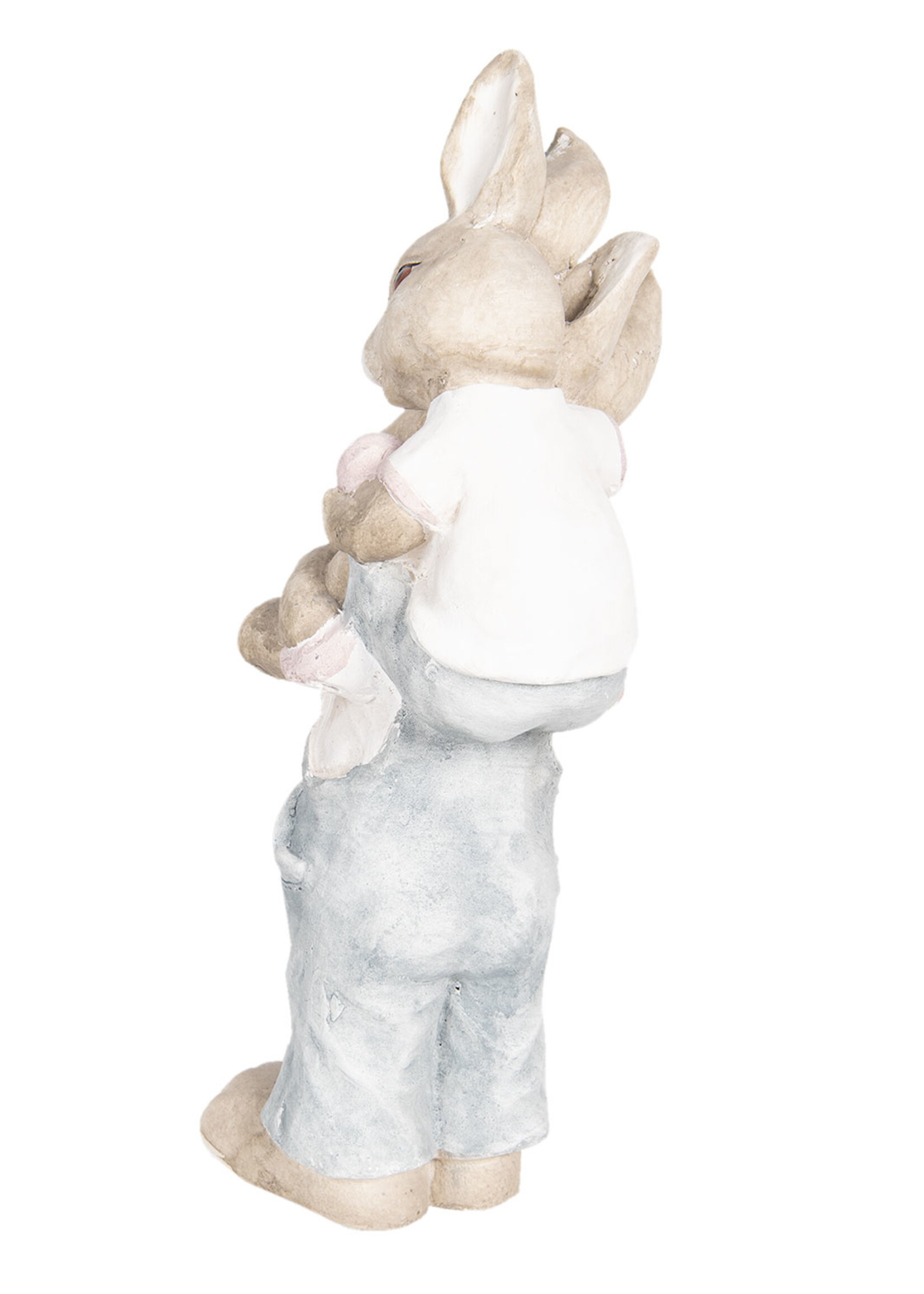 Clayre & Eef Decoratie konijnen 23*21*56 cm 6TE0263