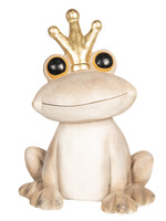 Clayre & Eef Décoration grenouille avec couronne 45*32*62 cm 6TE0276