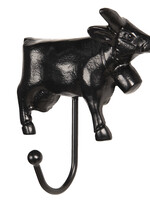 Clayre & Eef Crochet murale vache 14*14*5 cm 6Y3338