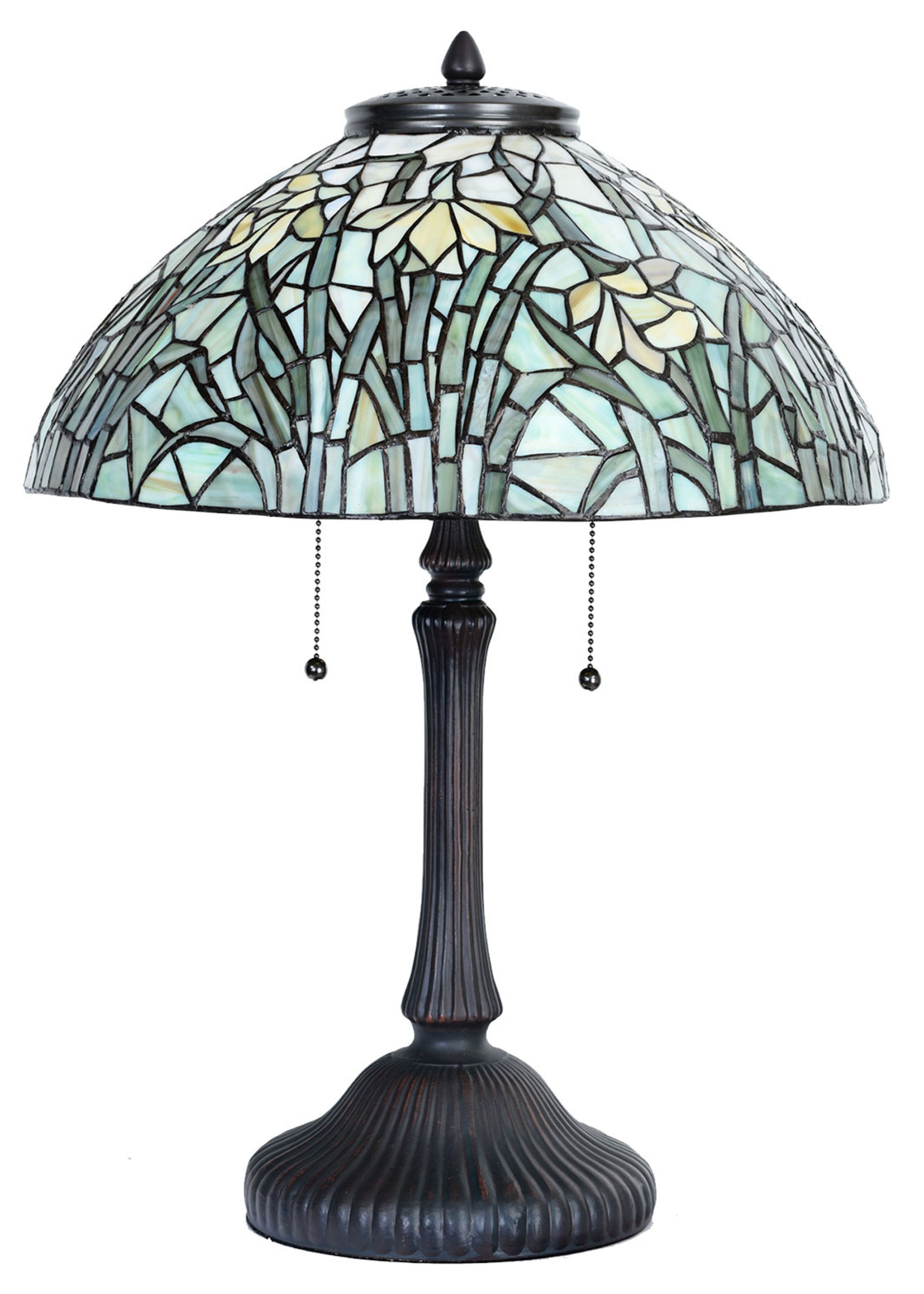 Clayre & Eef Lampe de table Tiffany Ø 40*60 cm E27/max 3*60W 5LL-6037