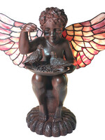 Clayre & Eef Lampe de table Tiffany ange 33*21*33 cm E14/max 2*25W 5LL-6049